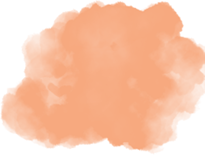 Orange Watercolor Blot
